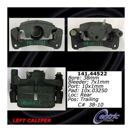 Centric Semi-Loaded Brake Caliper, Parts, 141.44522 141.44522